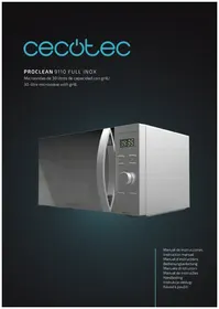Notice CECOTEC PROCLEAN 8110 FULL INOX Microondas