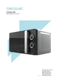 Notice CECOTEC PROCLEAN 3150 Microondas