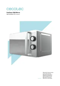 Notice CECOTEC PROCLEAN 3160 MIRROR Microondas