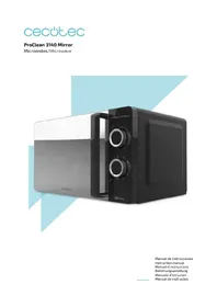 Notice CECOTEC PROCLEAN 3140 MIRROR Microondas
