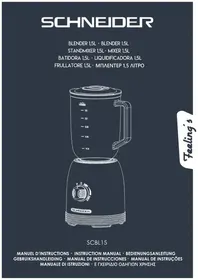 Notice SCHNEIDER SCBL15BL Blender