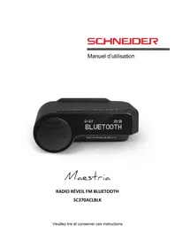 Notice SCHNEIDER MAESTRIA SC370ACLBLK Radio