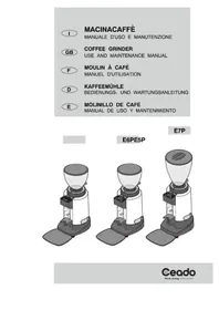 Notice Ceado E6P Machine à café