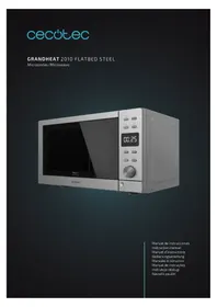 Notice CECOTEC GRANDHEAT 2010 FLATBED STEEL Microondas
