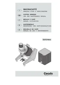 Notice Ceado E37ZHERO Machine à café