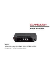 Notice SCHNEIDER VIVA SC310ACLGRY Radio