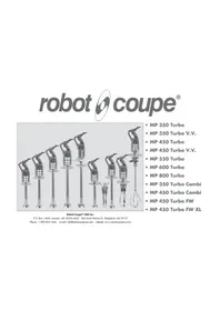 Notice Robot Coupe MP 450 TURBO COMBI Blender