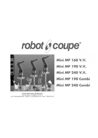 Notice Robot Coupe MINI MP 190 COMBI Blender