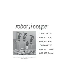 Notice Robot Coupe CMP 250 COMBI Blender