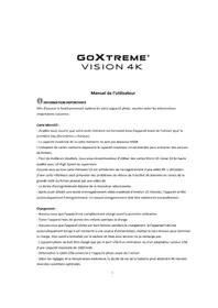 Notice EASYPIX GOXTREME VISION 4K Sportscam