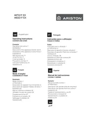 Notice HOTPOINT-ARISTON A6GG1F EX Cuisinière
