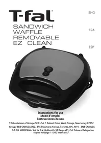 Notice TEFAL EZ CLEAN SW6100 Waffle Maker
