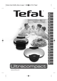 Notice TEFAL WM311D Voileipägrilli