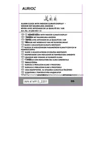 Notice AURIOL IAN 414915 Ceas deșteptător