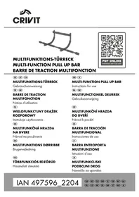 Notice CRIVIT IAN 497596 Barre de traction