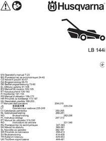 Notice HUSQVARNA LB 144I Elektrinė vejapjovė
