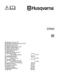 Notice HUSQVARNA DT600 Débroussailleuse