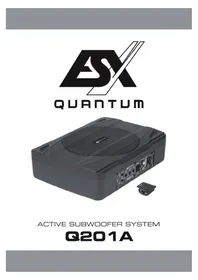 Notice AUDIO DESIGN ESX AKTIV Q201A Subwoofer