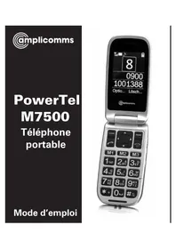 Notice Amplicom POWERTEL M7500 Téléphone mobile