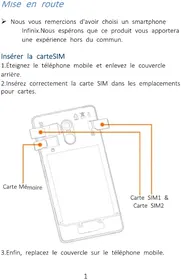 Notice Infinix X557 Téléphone mobile