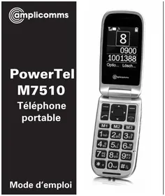 Notice Amplicom POWERTEL M7510 Téléphone mobile