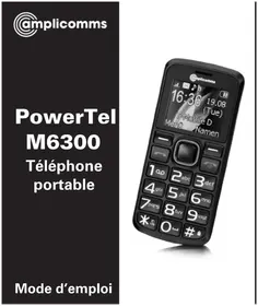 Notice Amplicom POWERTEL M6300 Téléphone mobile