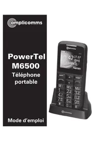 Notice Amplicom POWERTEL M6500 Téléphone mobile