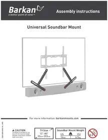 Notice Barkan E820 Support des enceintes
