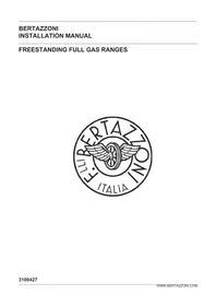 Notice BERTAZZONI MAST244GASBIE Cooker