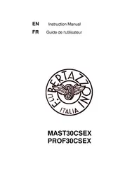 Notice BERTAZZONI PROF30CSEX Oven