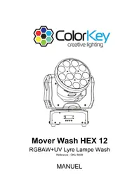 Notice ColorKey MOVER WASH HEX 12 Machine à effet