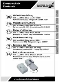 Notice Schabus GXC3PRO Détecteur