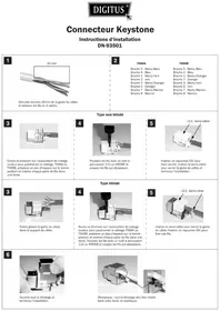 Notice Digitus DN93501 Connecteur réseau
