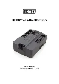 Notice Digitus DN170111 Alimentation d'énergie non interruptible