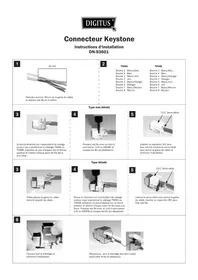 Notice Digitus DN93601 Connecteur réseau