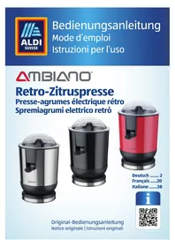 Notice Ambiano GTCJ03 Estrattore di succo