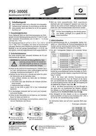 Notice Monacor PSS3000E Commutateur