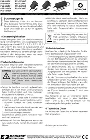 Notice Monacor PSS1210DC Commutateur