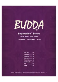 Notice Budda SUPERDRIVE SD30 Ampli guitare
