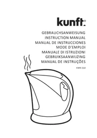 Notice Kunft KWK510 Bouilloire