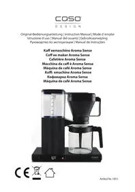 Notice CASO AROMA SENSE 1851 Máquina de café
