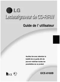 Notice LG GCE8160B Lecteur de CD/DVD