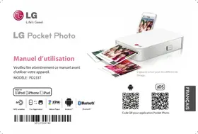 Notice LG POCKET PHOTO PD233T Imprimante