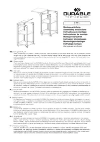 Notice Durable 3701 Meuble de rangement roulant
