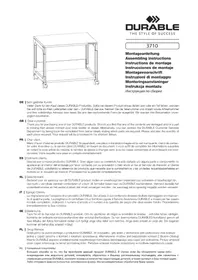 Notice Durable 3710 Meuble de rangement roulant