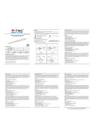 Notice V-TAC VT1574 Éclairage LED