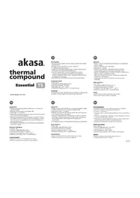 Notice AKASA AKT5055G Pâte thermique