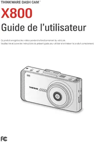 Notice Thinkware X800 Dashcam