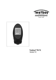 Notice Testboy 72 Instrument de mesure