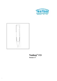 Notice Testboy 113 Měřicí zařízení